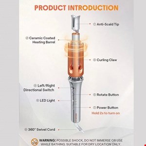 فر کننده مو شیگلم (Sheglam) سری One Touch سایز 32 میلیمتر