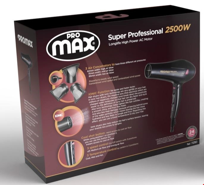  سشوار حرفه ای پرومکس مدل 7250 